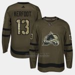 Camiseta Colorado Avalanche Alexander Kerfoot Camo Salute To Service