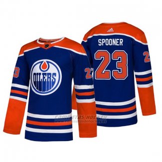 Camiseta Edmonton Oilers Ryan Spooner Alternato Adidas Autentico Azul