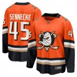 Camiseta Hockey Anaheim Ducks Beckett Sennecke Primera Breakaway Naranja
