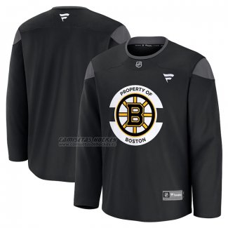 Camiseta Hockey Boston Bruins Practice Negro