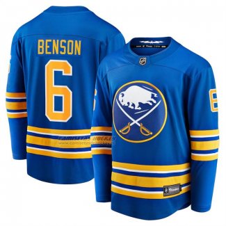 Camiseta Hockey Buffalo Sabres Zach Benson Primera Breakaway Azul