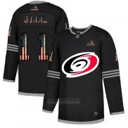 Camiseta Hockey Carolina Hurricanes Jordan Staal 2020 USA Flag Negro