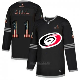 Camiseta Hockey Carolina Hurricanes Jordan Staal 2020 USA Flag Negro