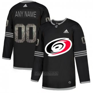 Camiseta Hockey Carolina Hurricanes Personalizada Black Shadow