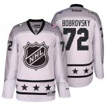 Camiseta Hockey Columbus Blue Jackets Sergei Bobrovsky 72 2017 All Star Blanco