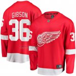 Camiseta Hockey Detroit Red Wings John Gibson Primera Breakaway Rojo