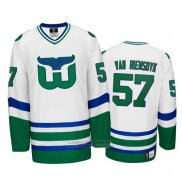 Camiseta Hockey Hartford Whalers Trevor Van Riemsdyk Heritage Throwback Blanco