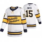 Camiseta Hockey Nashville Predators Retro Craig Smith Breakaway Jugador 2020 Winter Classic Blanco
