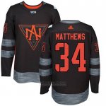 Camiseta Hockey Nino America del Norte Auston Matthews 34 Premier 2016 World Cup Negro