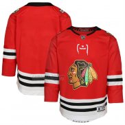 Camiseta Hockey Nino Chicago Blackhawks Centennial Primera Rojo