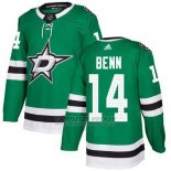 Camiseta Hockey Nino Dallas Stars 14 Jamie Benn Verde Home Autentico Stitched