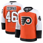 Camiseta Hockey Philadelphia Flyers Trevor Zegras Primera Premium Naranja