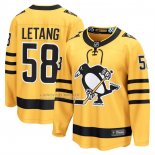 Camiseta Hockey Pittsburgh Penguins Kris Letang Alterno Breakaway Amarillo