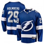 Camiseta Hockey Tampa Bay Lightning Pontus Holmberg Primera Breakaway Azul