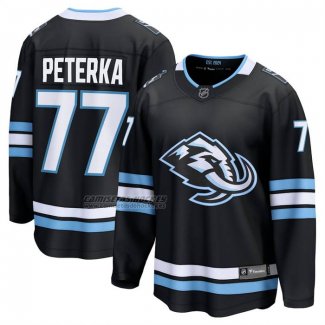 Camiseta Hockey Utah Mammoth JJ Peterka Primera Breakaway Negro